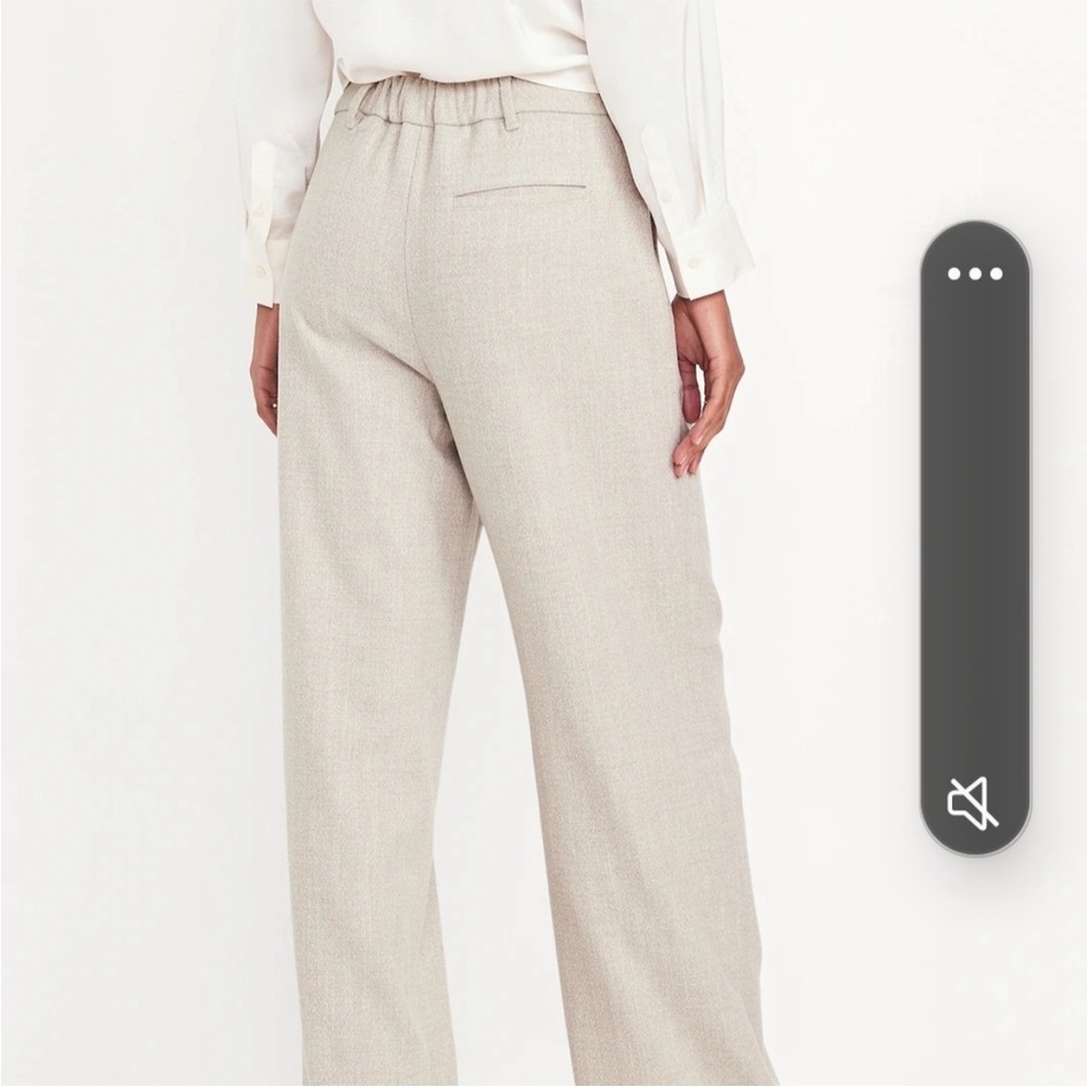 High Waisted Herringbone Trousers - Picture 3 of 3
